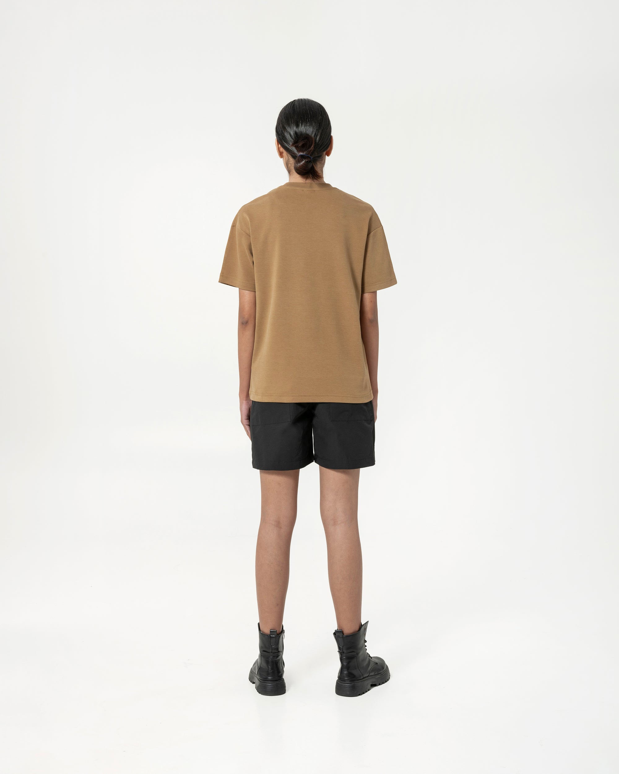 Cupro Tee - Sepia Brown