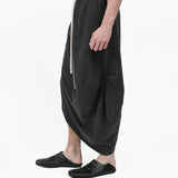 Asymmetry Knit Skirt - Charcoal - G R A Y E