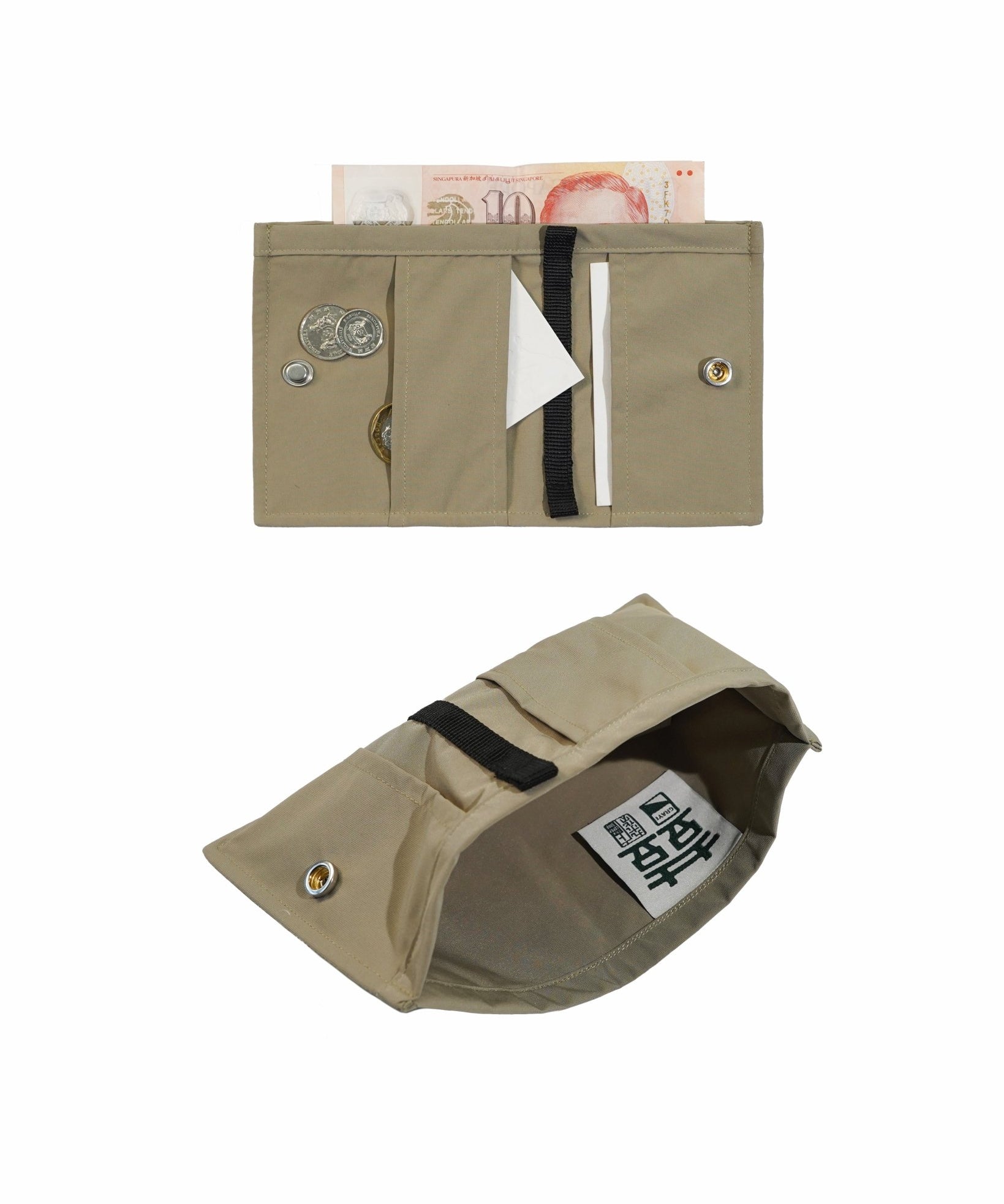 Compact Bi - fold Wallet - G R A Y E