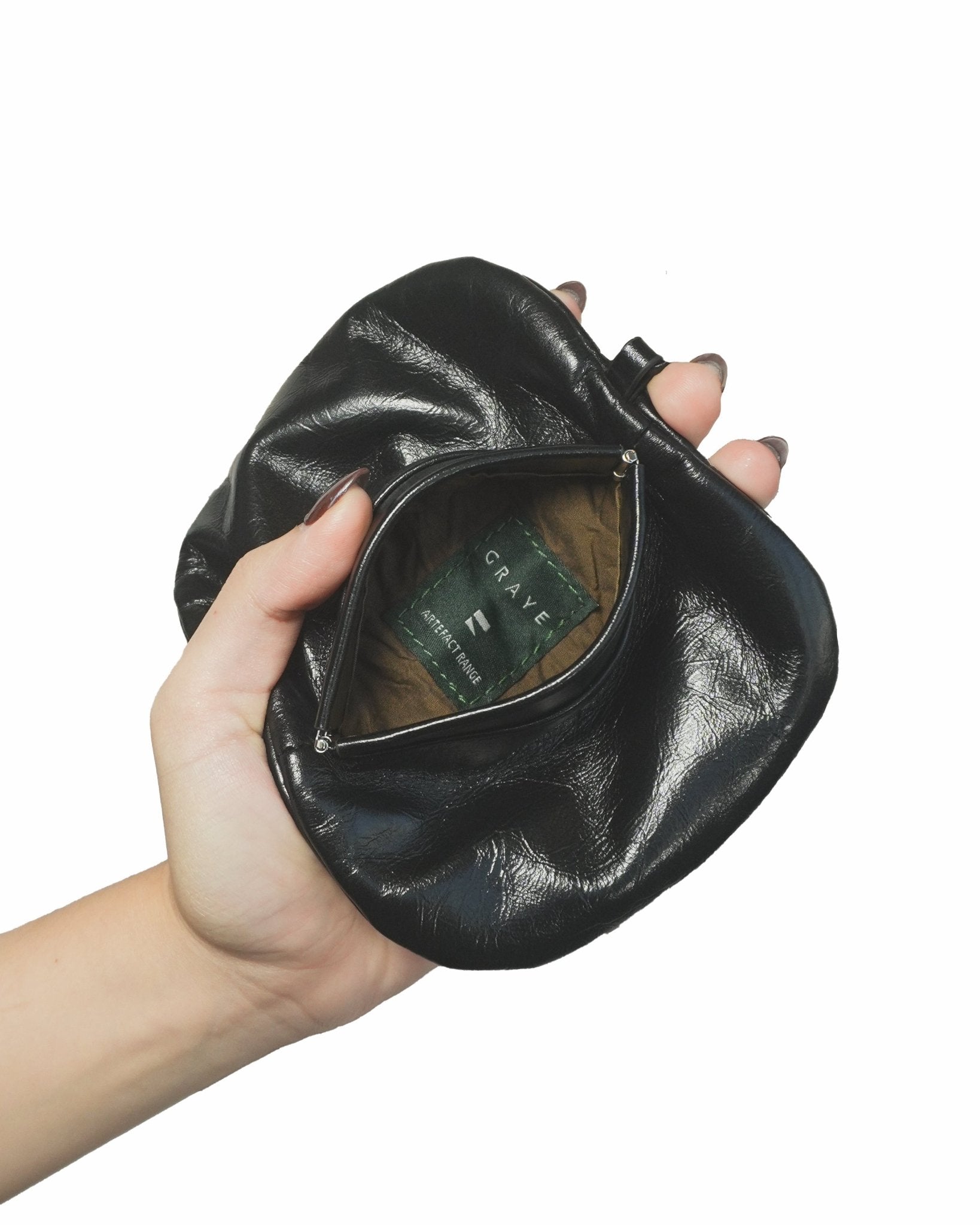 Eclipse Leather Pouch - G R A Y E