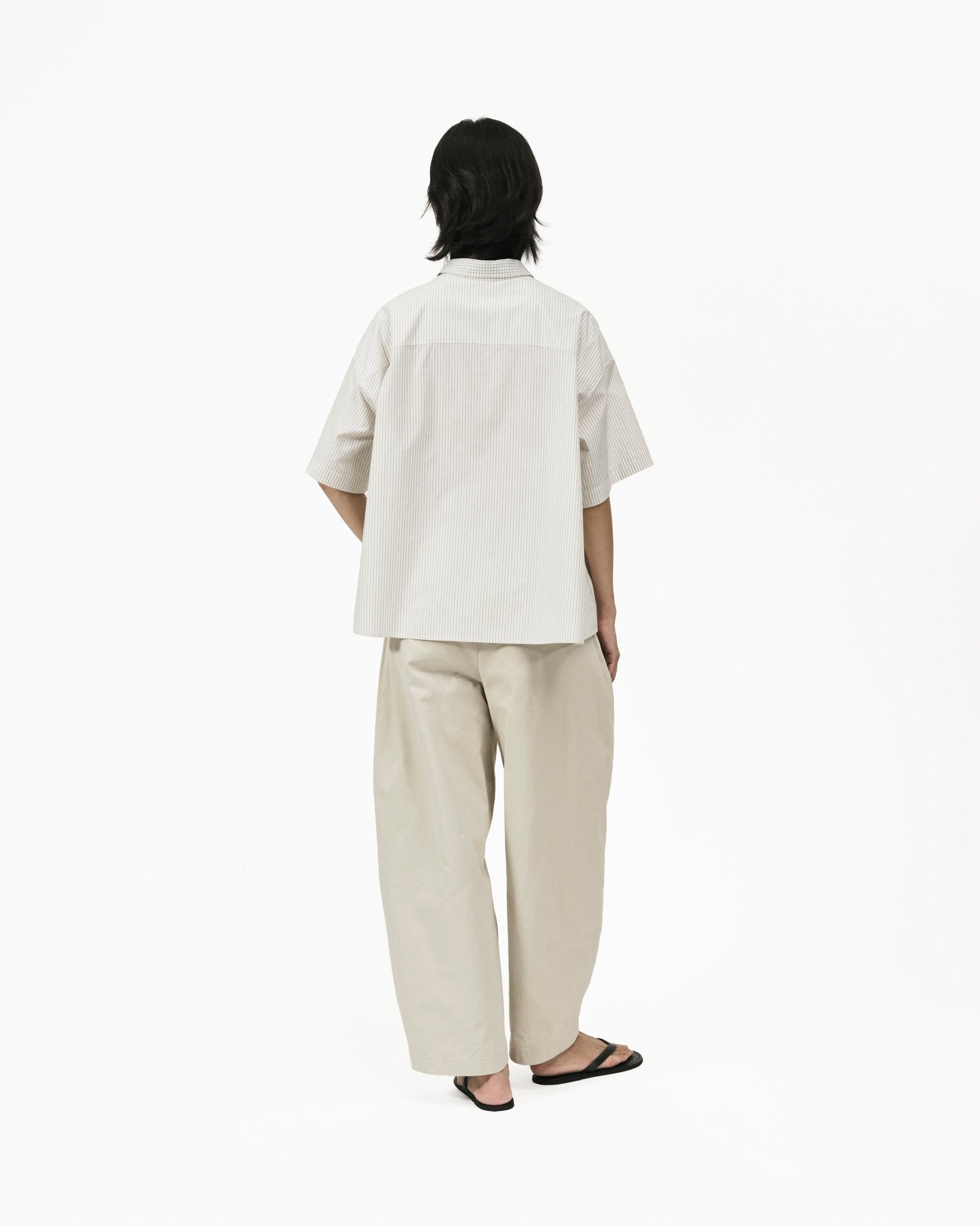 Flare Back Stripe Shirt - G R A Y E