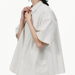 Flare Back Stripe Shirt - G R A Y E