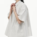 Flare Back Stripe Shirt - G R A Y E