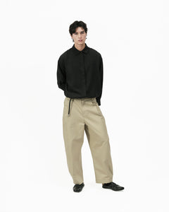 Fluid Knot Shirt - Black - G R A Y E