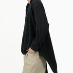 Fluid Knot Shirt - Black - G R A Y E