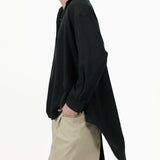 Fluid Knot Shirt - Black - G R A Y E