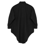 Fluid Knot Shirt - Black - G R A Y E