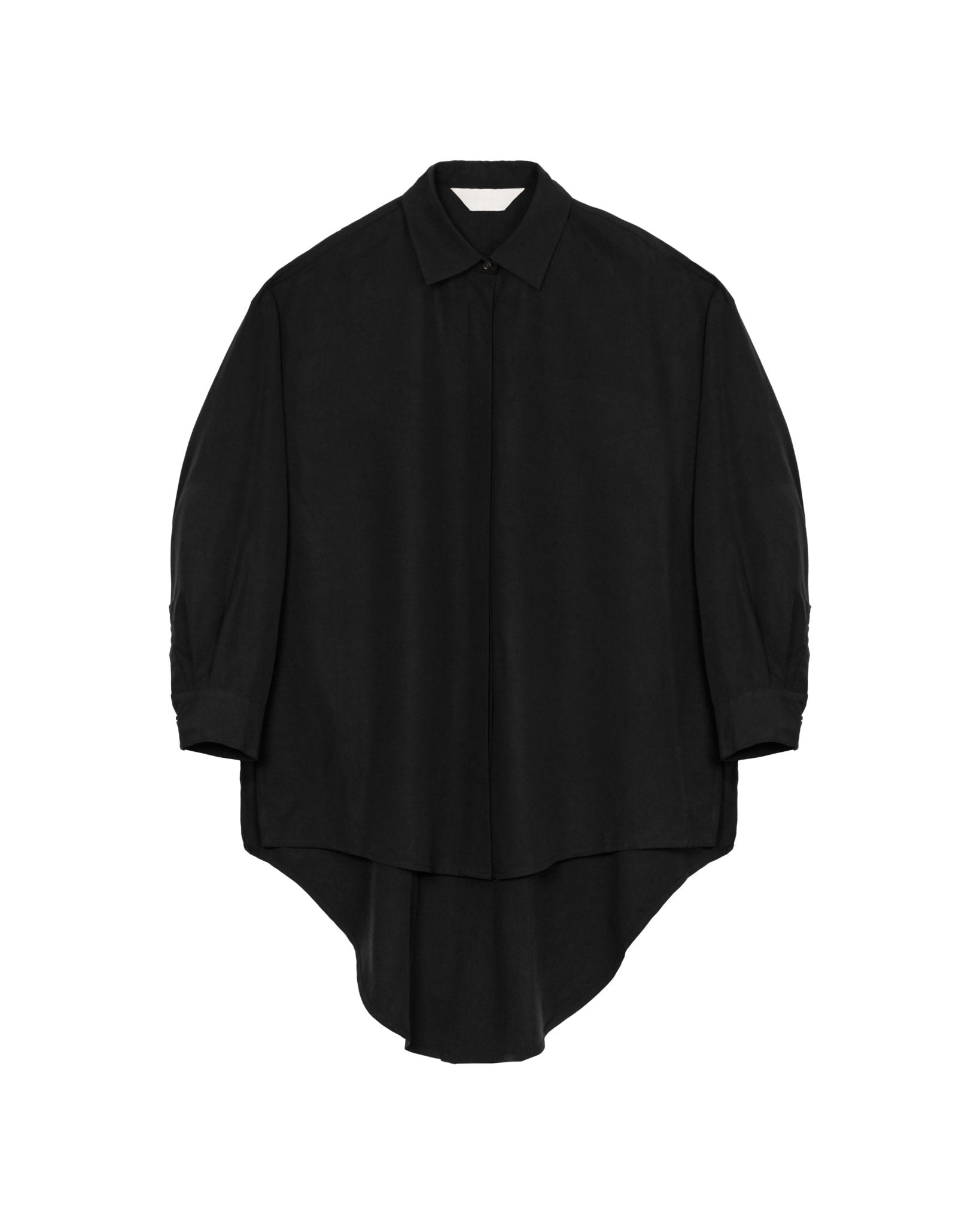 Fluid Knot Shirt - Black - G R A Y E