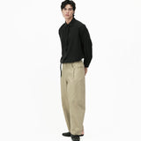 Fluid Knot Shirt - Black - G R A Y E