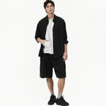 Fluid Knot Shirt - Black - G R A Y E