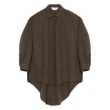 Fluid Knot Shirt - Brown - G R A Y E