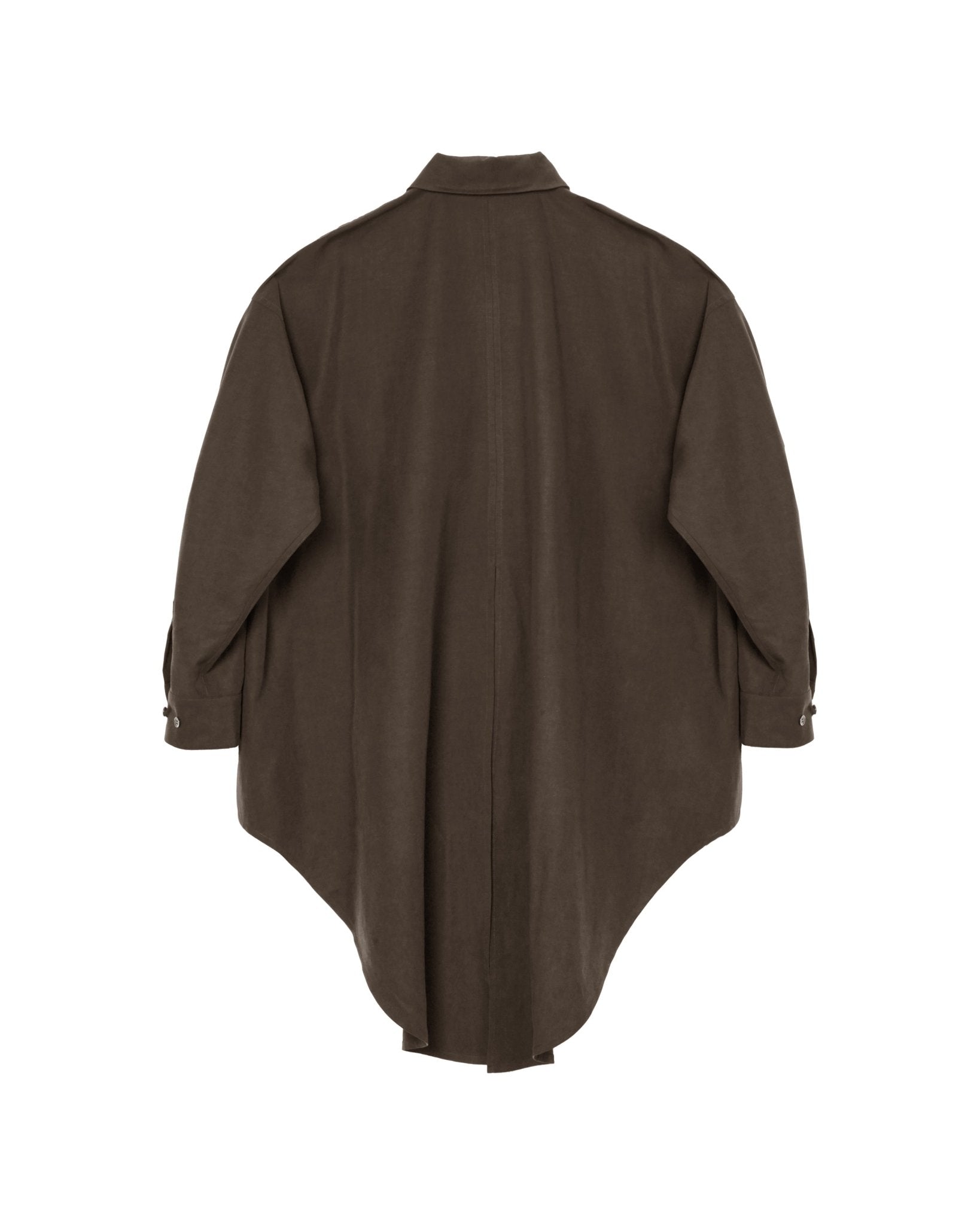 Fluid Knot Shirt - Brown - G R A Y E