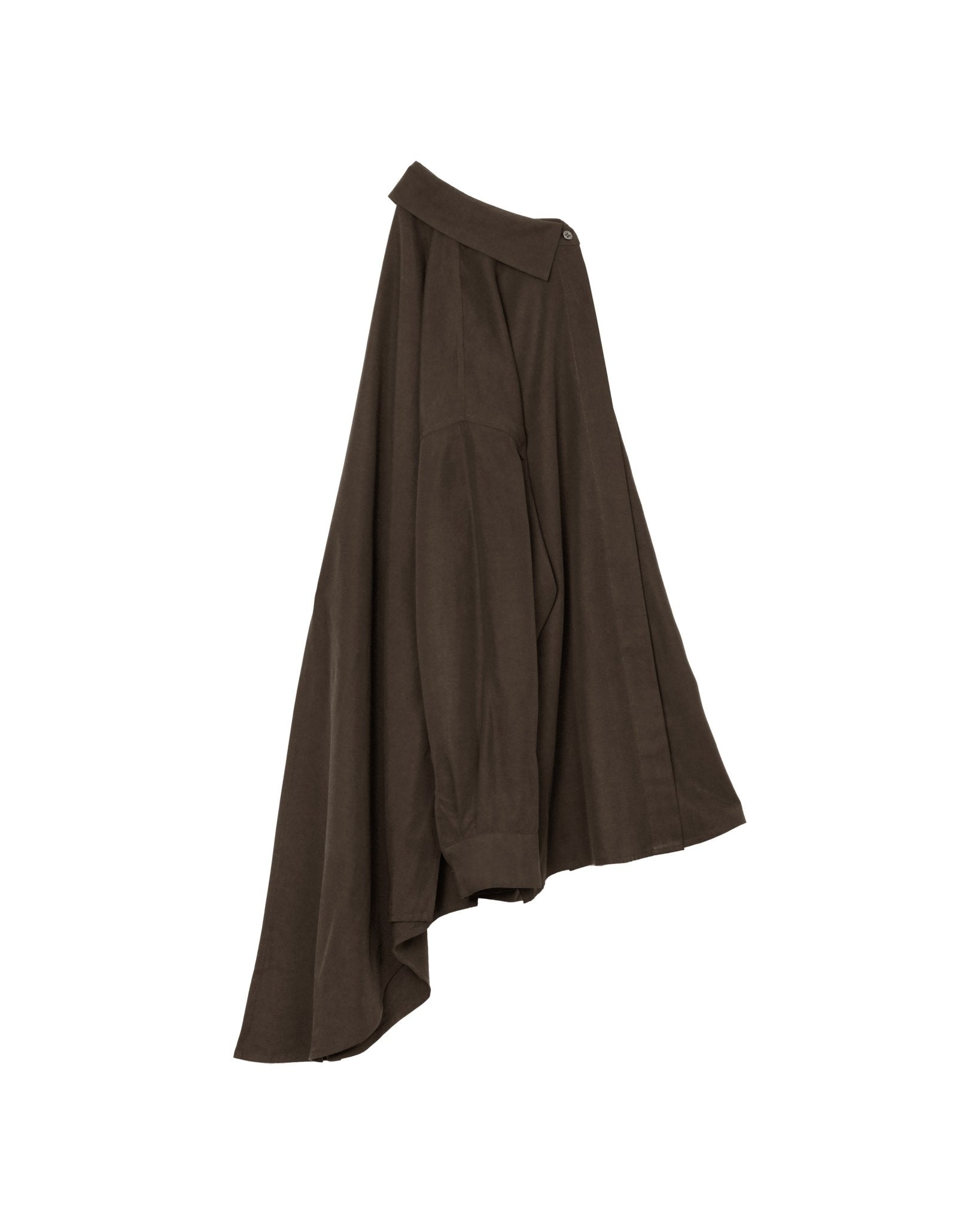 Fluid Knot Shirt - Brown - G R A Y E