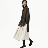 Fluid Knot Shirt - Brown - G R A Y E