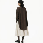 Fluid Knot Shirt - Brown - G R A Y E