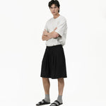 Fluid Pleat Shorts - G R A Y E