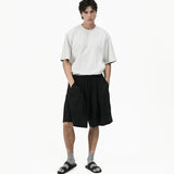 Fluid Pleat Shorts - G R A Y E