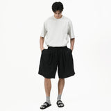 Fluid Pleat Shorts - G R A Y E