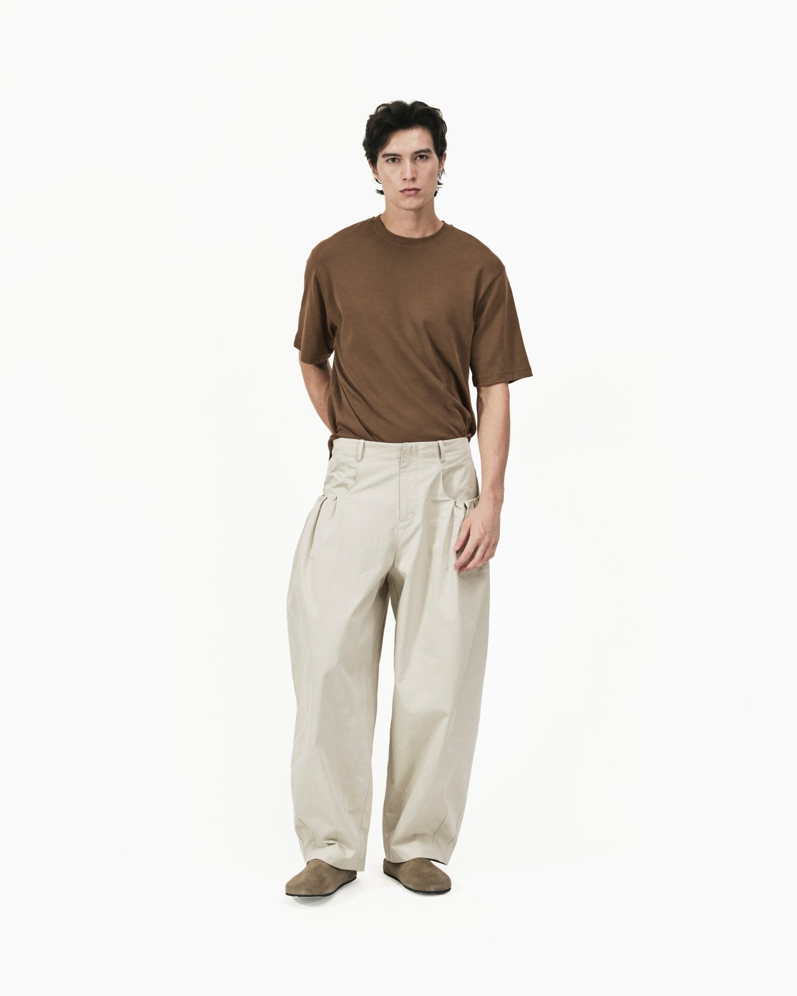 Gather Pocket Cocoon Trousers - G R A Y E