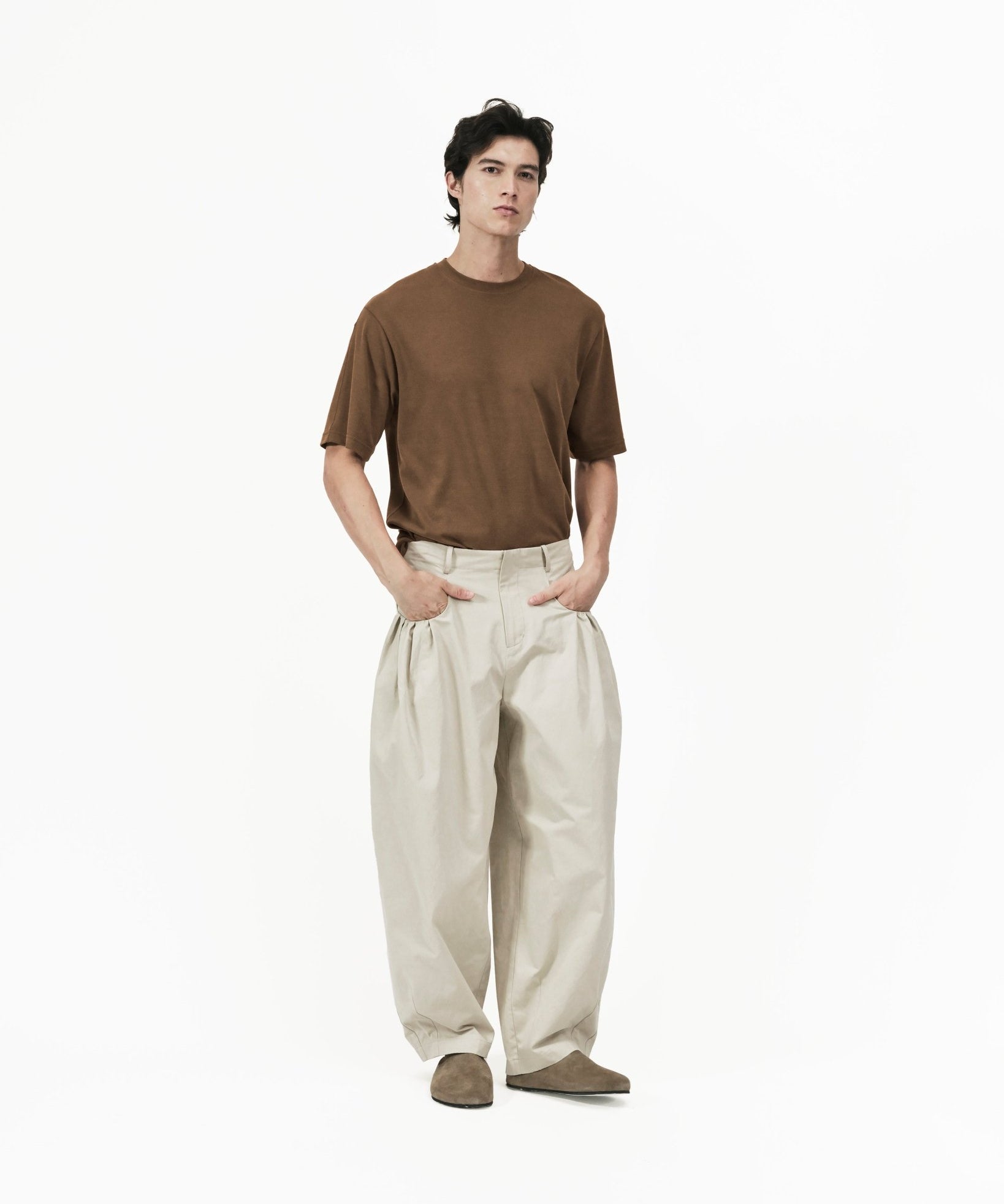 Gather Pocket Cocoon Trousers - G R A Y E