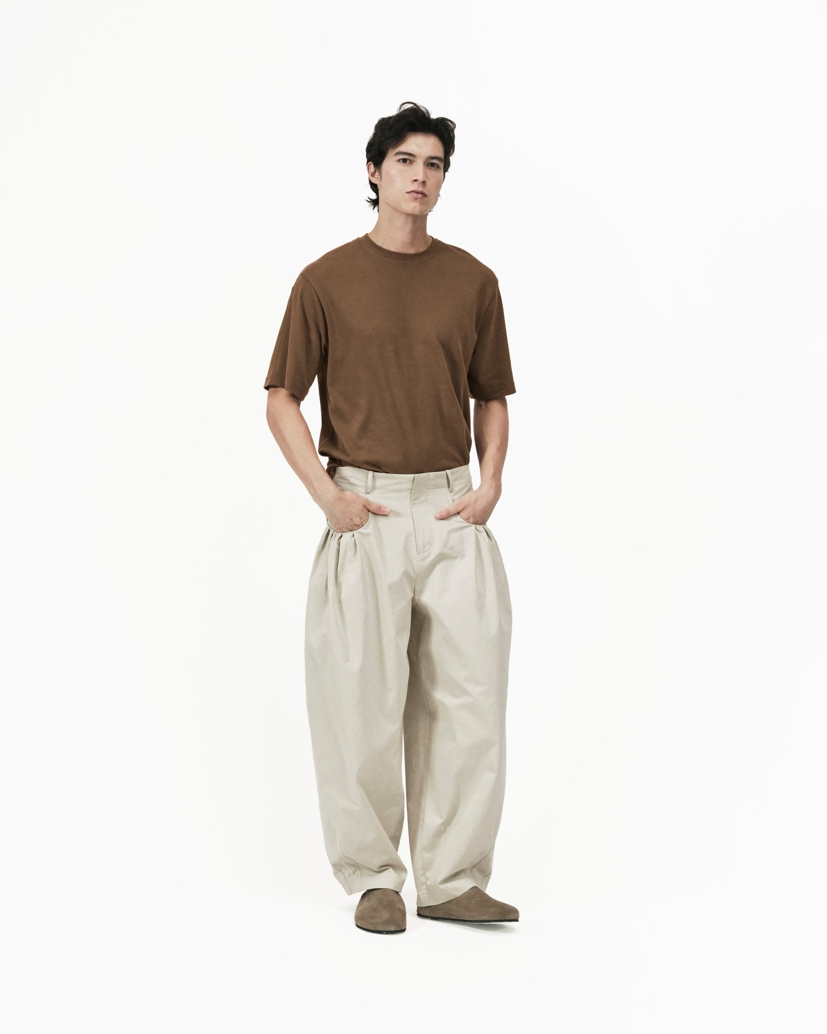 Gather Pocket Cocoon Trousers - G R A Y E