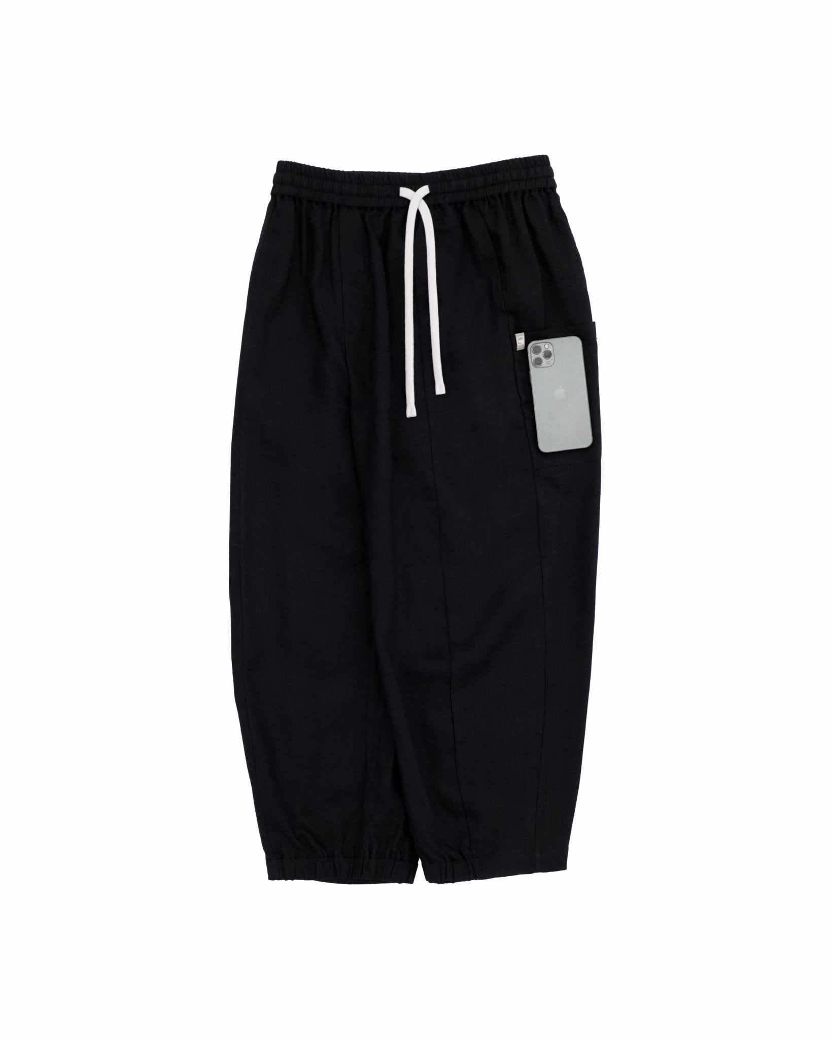 Journeyman Linen Pants - Black - G R A Y E