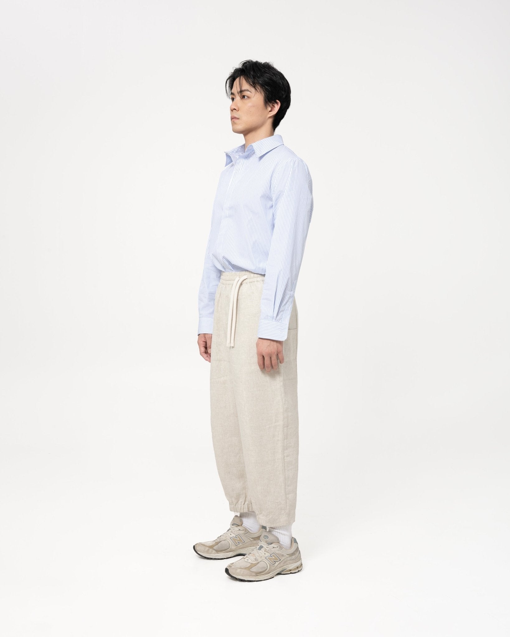 Journeyman Linen Pants - Natural - G R A Y E