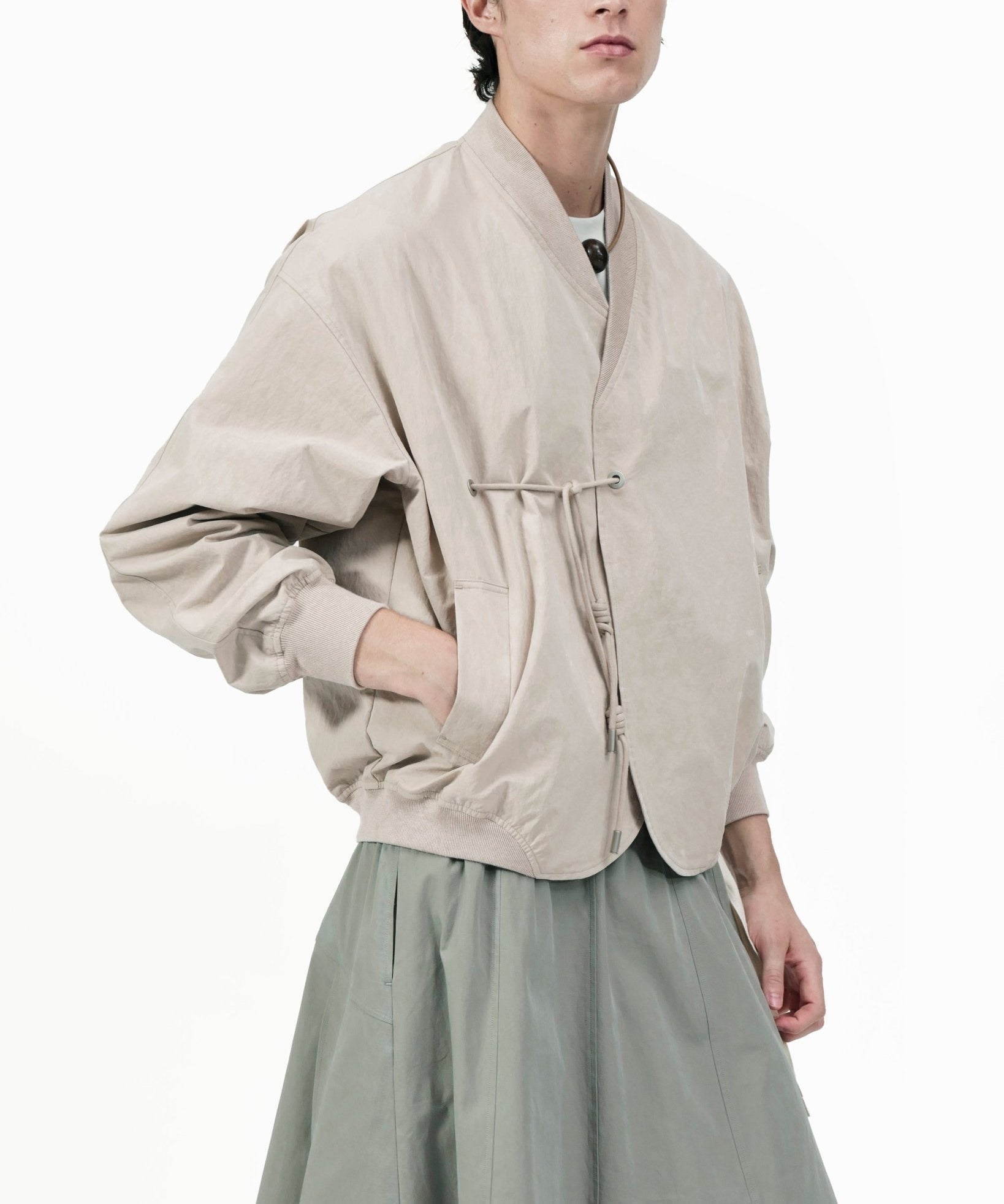Kimono Bomber Jacket - Blush - G R A Y E