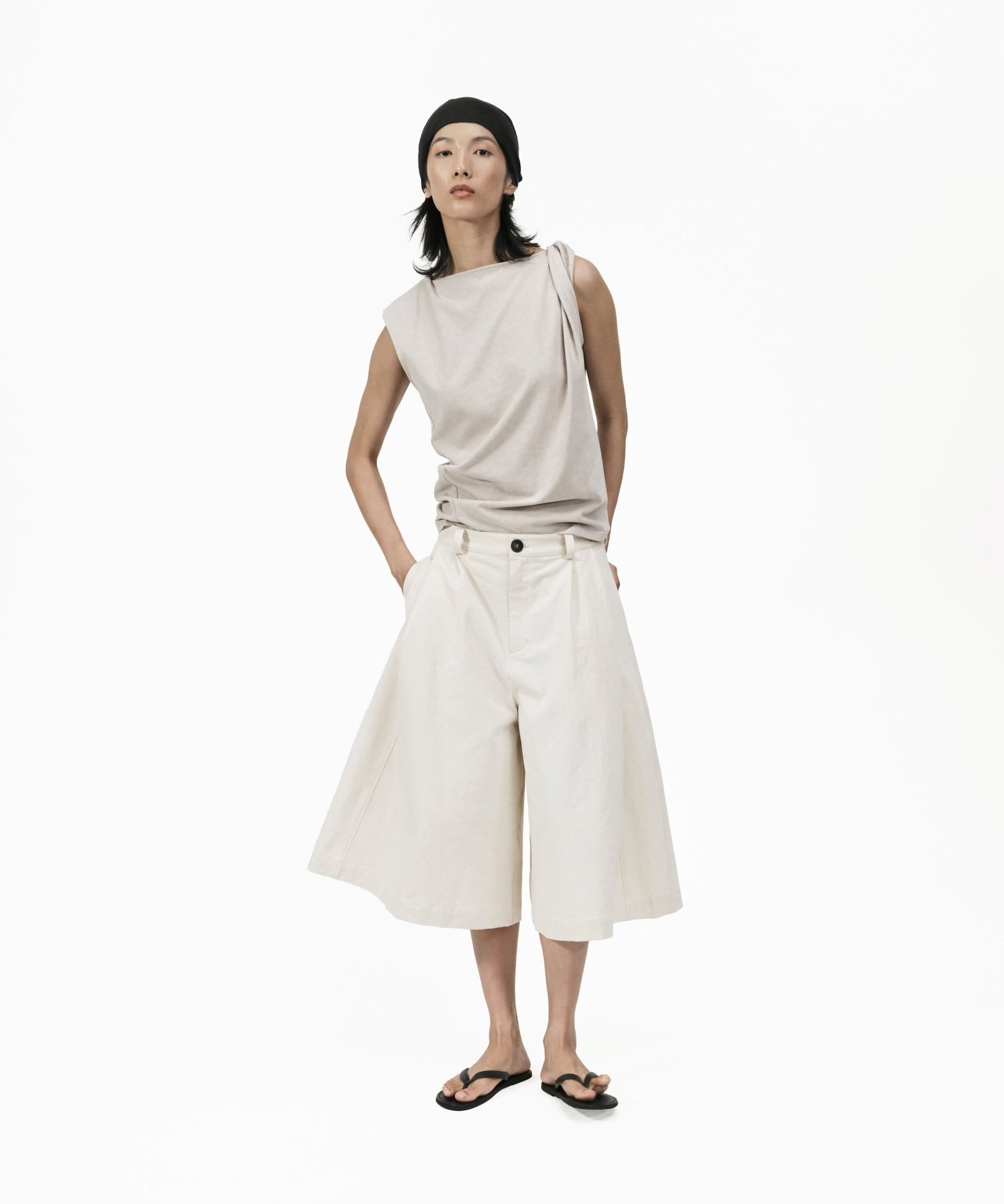 Knife Pleat Culottes - G R A Y E