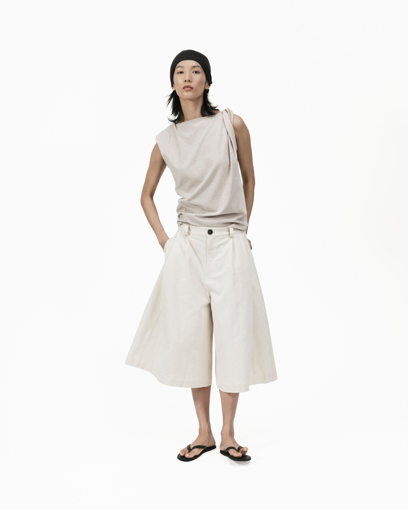 Knife Pleat Culottes - G R A Y E