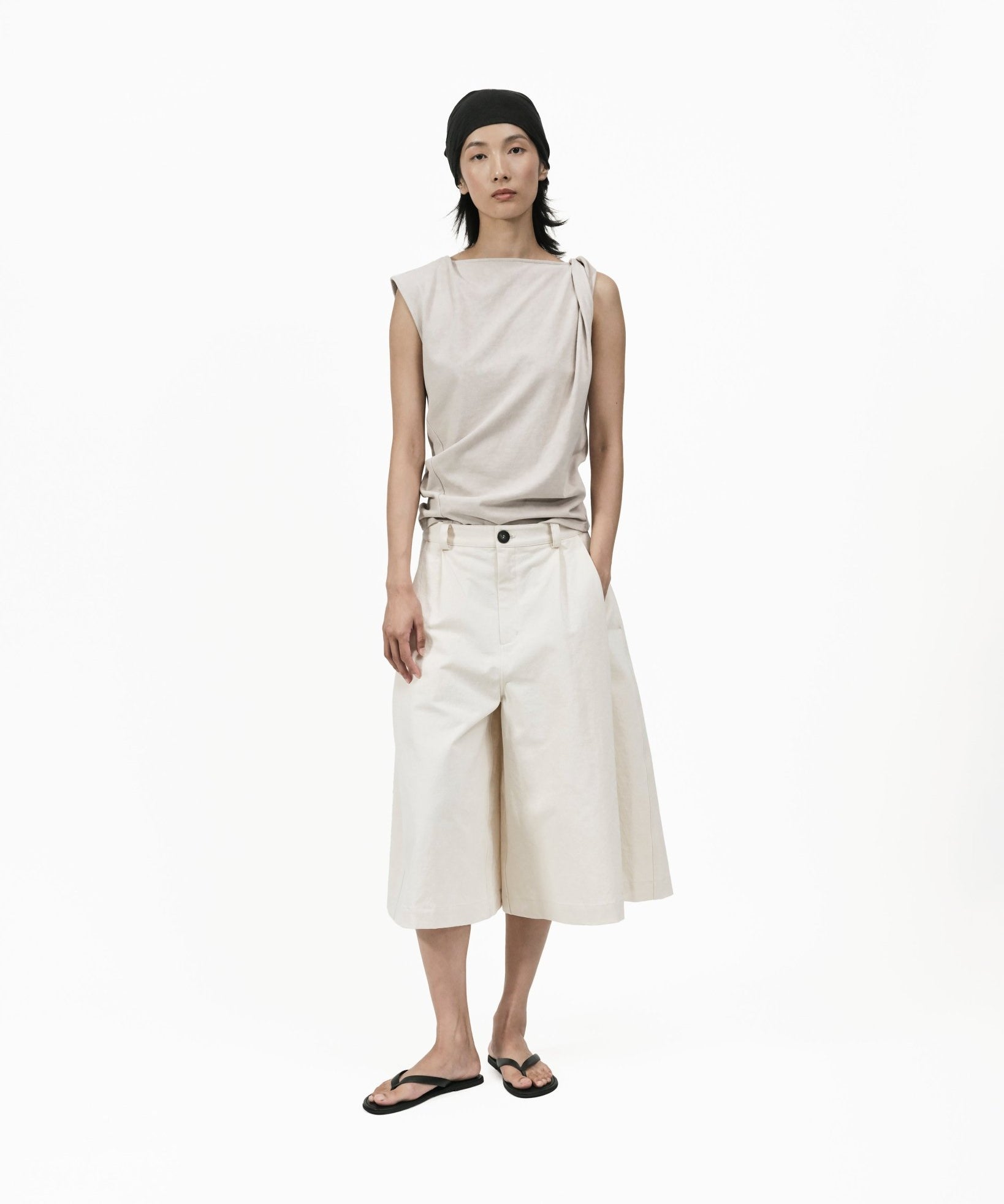 Knife Pleat Culottes - G R A Y E