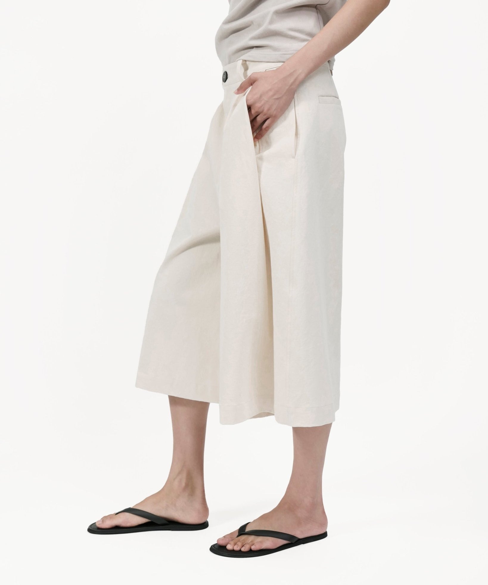 Knife Pleat Culottes - G R A Y E