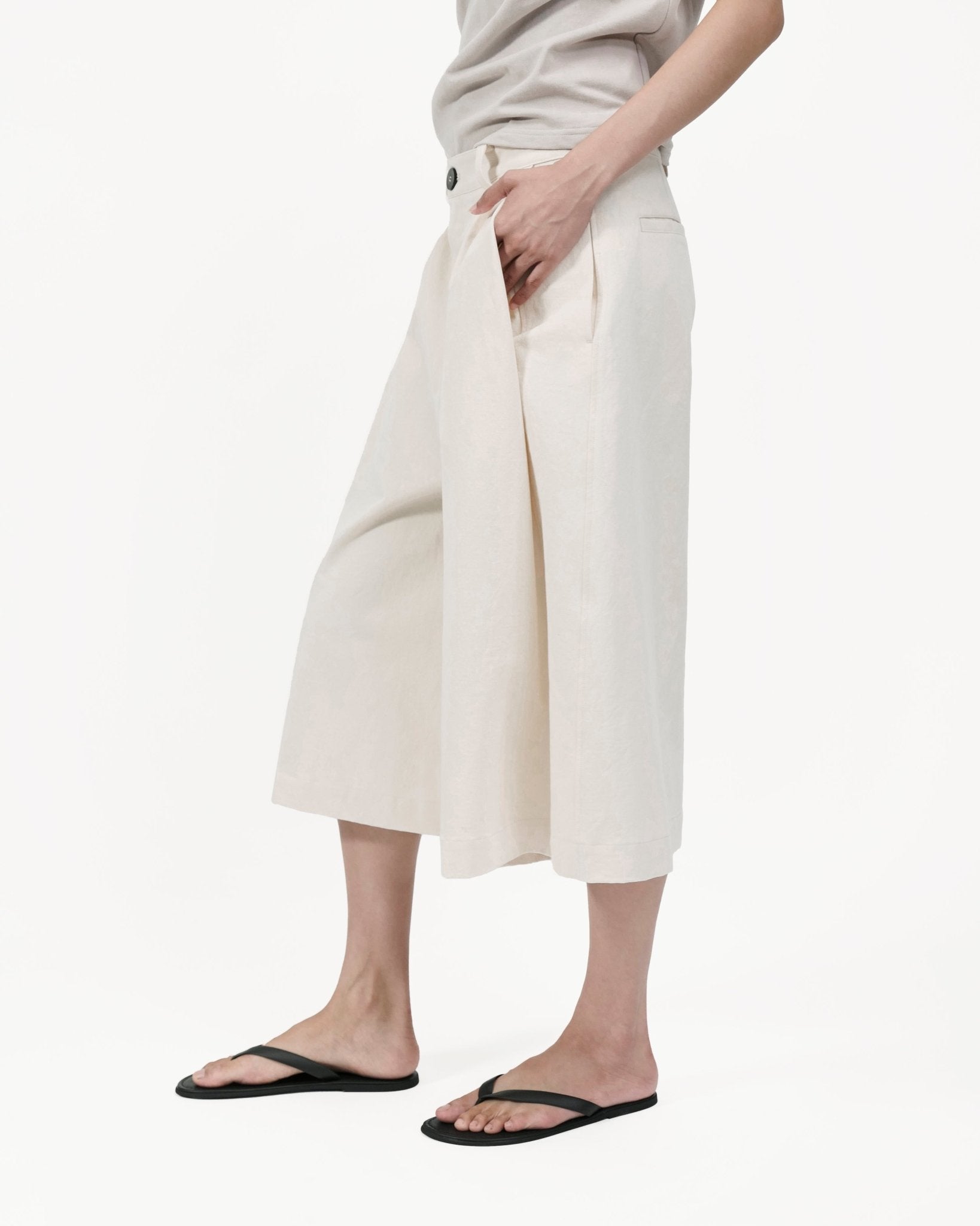 Knife Pleat Culottes - G R A Y E