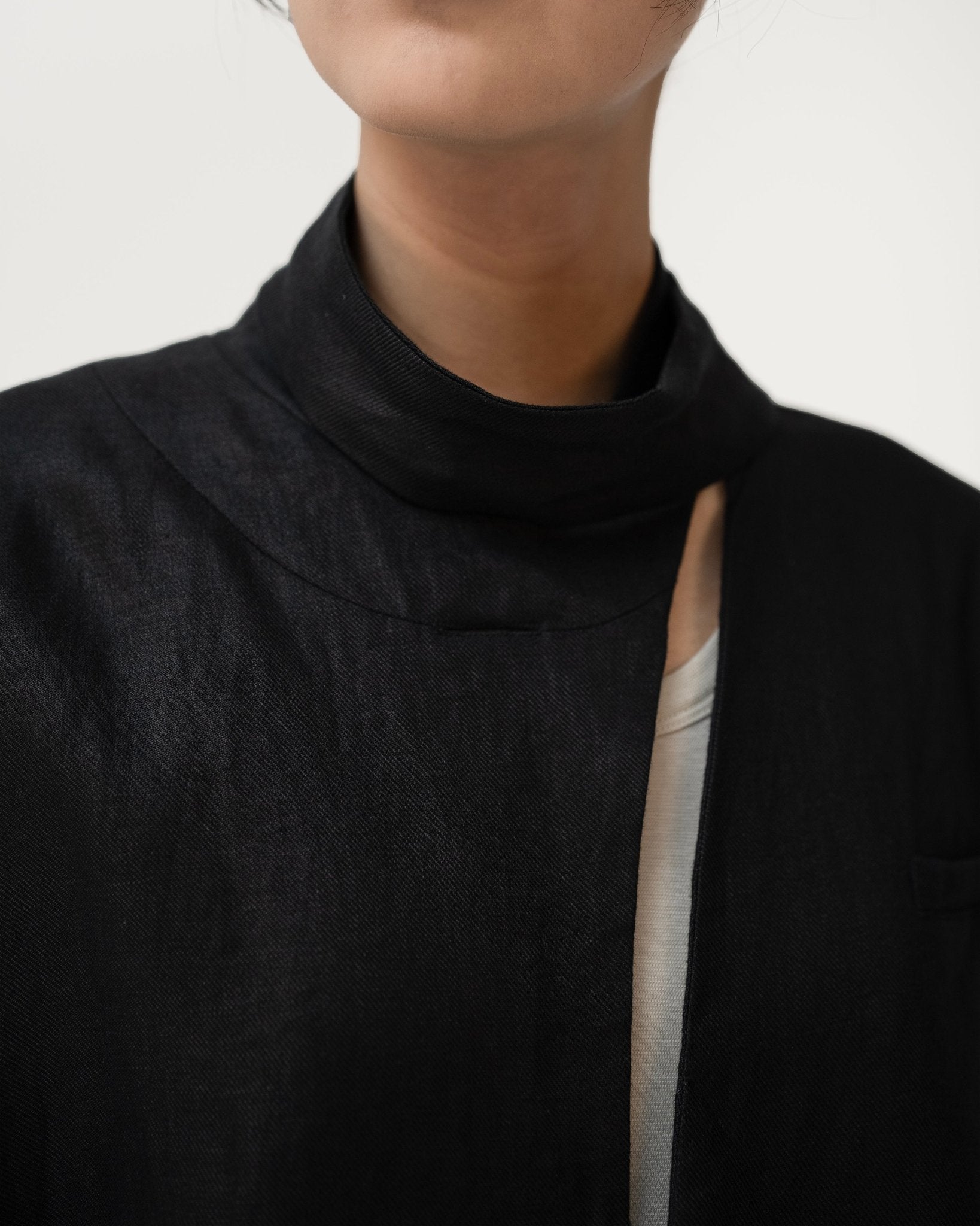 Mirage Tie Blazer - Black - G R A Y E