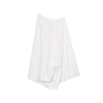 Offset Drape Pullover - White - G R A Y E