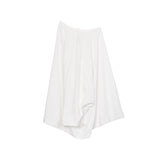 Offset Drape Pullover - White - G R A Y E