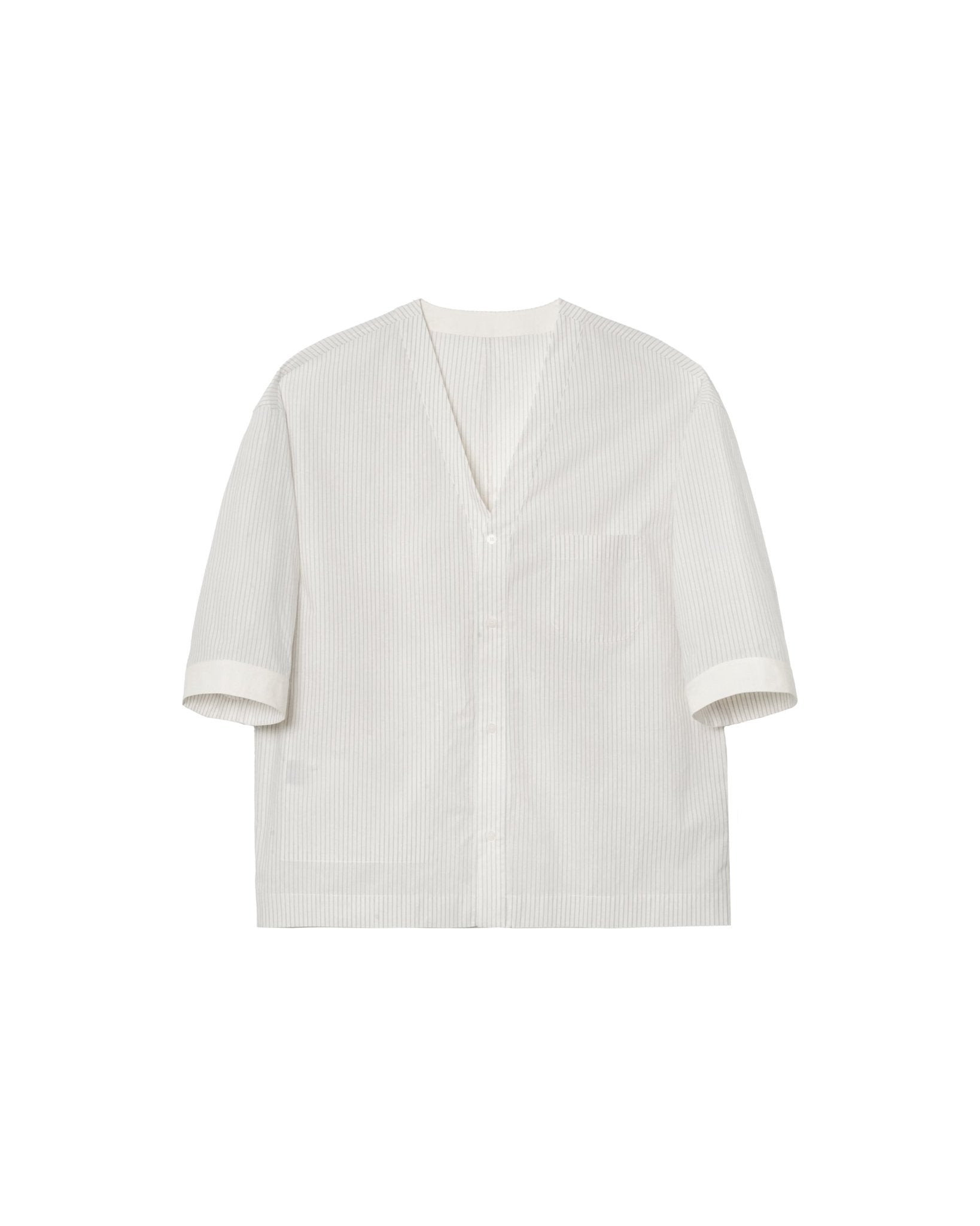 Reversible Kimono Overshirt - G R A Y E