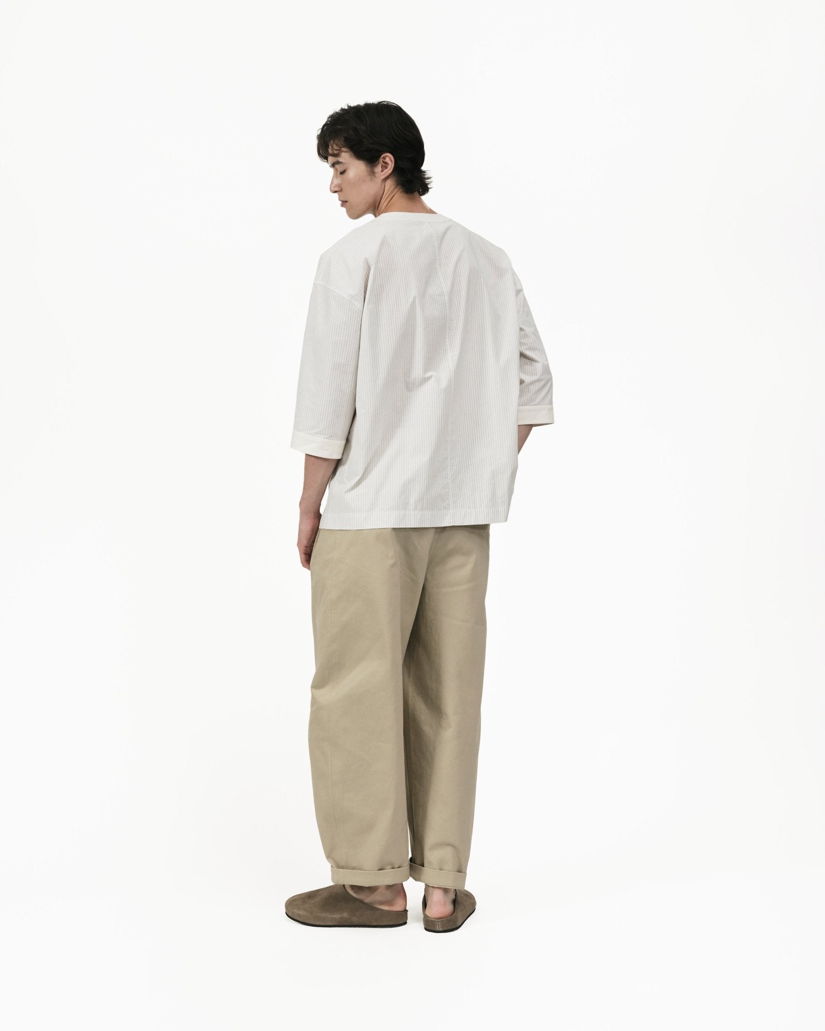 Reversible Kimono Overshirt - G R A Y E