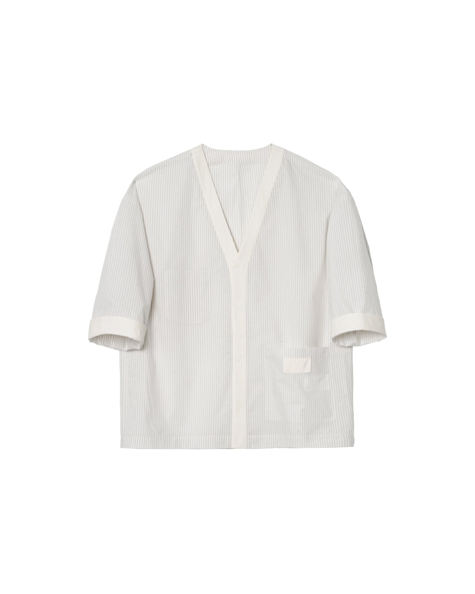 Reversible Kimono Overshirt - G R A Y E