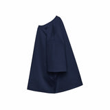 Seamline Crewneck Tee - Navy - G R A Y E