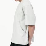 Seamline Crewneck Tee - Sea Salt - G R A Y E