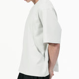 Seamline Crewneck Tee - Sea Salt - G R A Y E