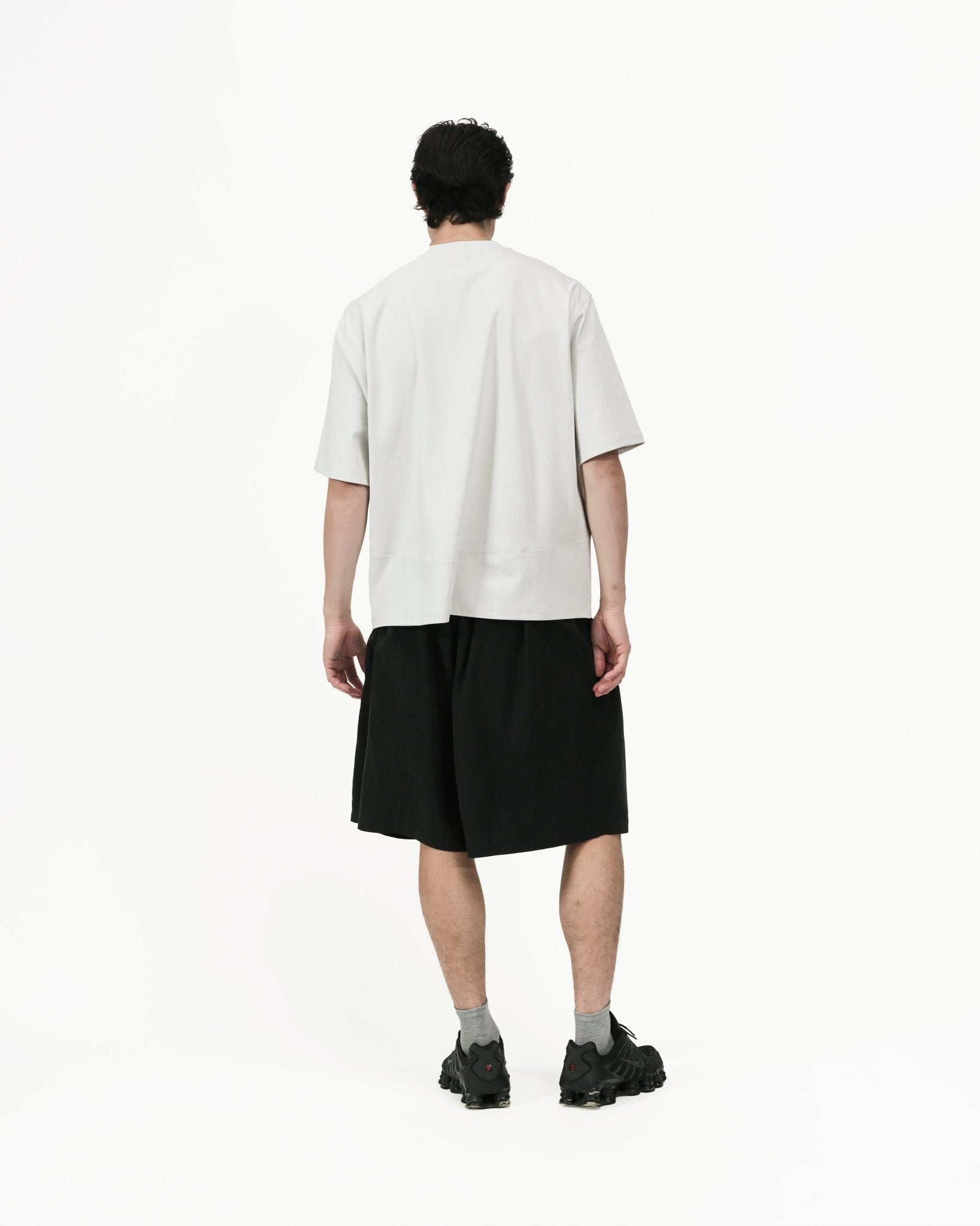 Seamline Crewneck Tee - Sea Salt - G R A Y E