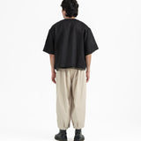 Shōto Baseball Collar Top 2.0 - Black - G R A Y E