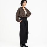 SOLOTEX® Barrel - Leg Trousers - G R A Y E