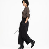 SOLOTEX® Barrel - Leg Trousers - G R A Y E