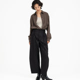 SOLOTEX® Barrel - Leg Trousers - G R A Y E