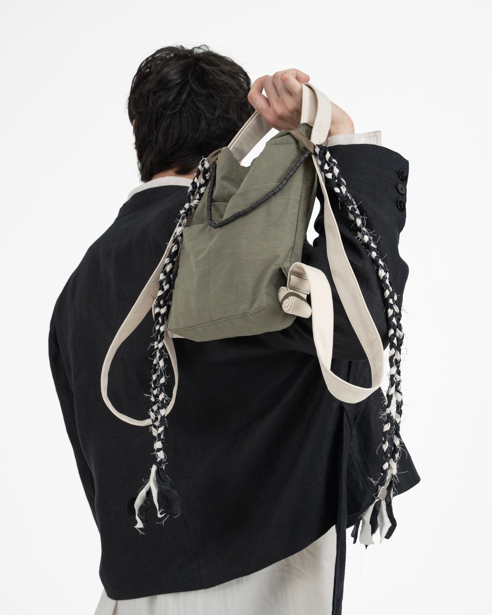 Tanglefolk Necklace - Black and Gray - G R A Y E