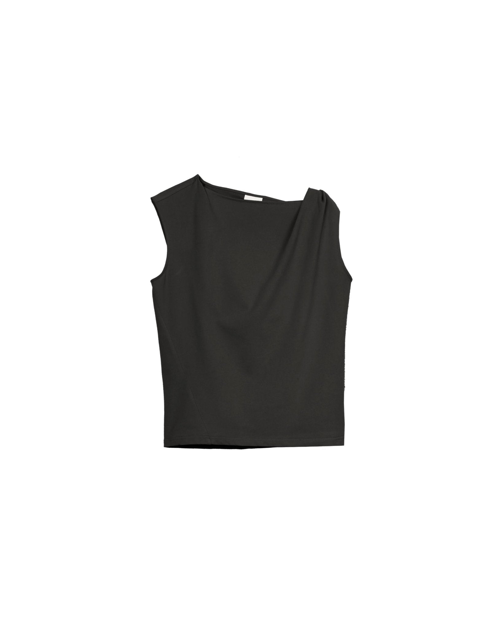 Twisted Knit Top - Charcoal - G R A Y E