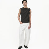 Twisted Knit Top - Charcoal - G R A Y E